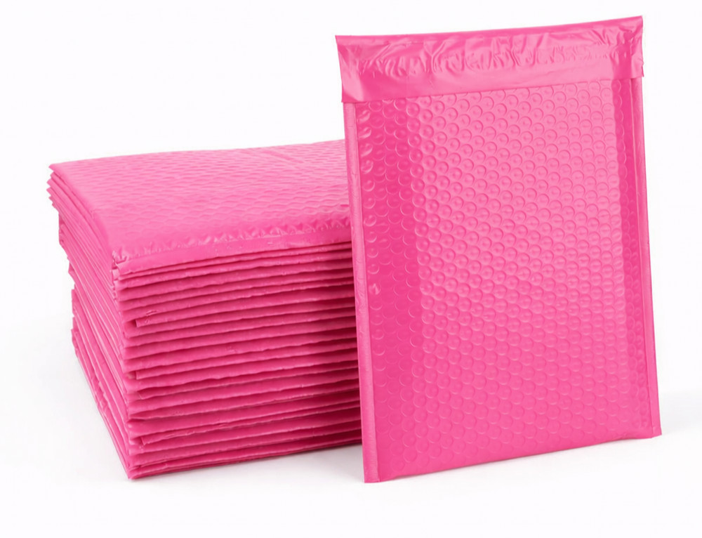 #2 Pink Poly Bubble Mailers 8.5×12 Self Seal Padded Shipping Bags