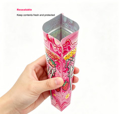 Smell Proof 3.5g Cartoon Print Mylar Bags 100pcs Zip Seal Stand Up Gummies Bags
