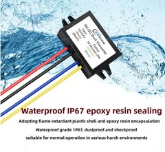 DC 24V to 5V 4A (max) 20W Step-Down Voltage Regulator – Waterproof Step-Down Mod
