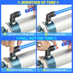 12mm OD 8mm ID Polyurethane PU Air Hose Pipe Tube Kit 10 Meter 32.8ft
