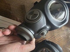 2x Large Scott M95 Full Face Gas Mask Respirators.
