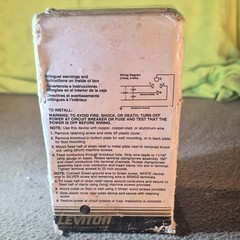 Leviton Surface Mount Receptacle 50 Amp. 125/250V 061-55050