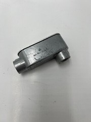 QTY 5 Threaded LB Type Conduit Body Die Cast Aluminum 1/2″ E491006 4.3 cu in