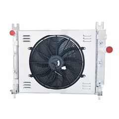 4 Row Radiator Shroud Fan 2000-2004 Dodge Dakota Durango 2.5L 3.7L 4.7L 5.9L