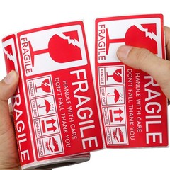 Fragile Stickers 1 Roll 250 Labels 2.76″ x 5.12″ Strong Adhesive Warning Labels