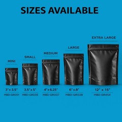 12 Pack 1lb Mylar Bags 12” x 15” Assorted Random Designs Pound Packaging Pouches