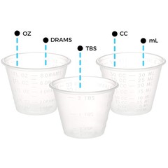 5000 Count 1 oz. Disposable Graduated Plastic Medicine Cups For Mixed Pills…