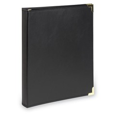 Classic Leather 3 Ring Binder Portfolio, Executive Presentation, 0.5 Inch, Holds
