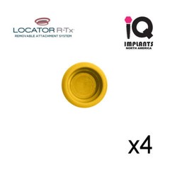 Zest LOCATOR R-Tx Genuine Ltd Range Replacement Caps, High Retention, Gold (4 Pa