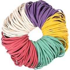 Rubber Bands Size # 33, Multicolors Rubber Bands for Office School Home, 200 Pcs