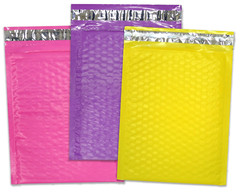 30 Pack 4×8, 6×10″, 8.5×12, 10×15 Hot Pink, Yellow, Purple Poly Bubble Mailers