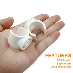 Litoexpe 1 Inch Plastic PEX Pipe Support Hangers – 25mm PVC Pipe Holder, White C