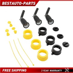 Replacement Gas Can Spout with Nozzles Screw Collar Vent Caps Old Style 3 Kit