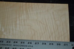 Curly Maple Raw Wood Veneer Sheet 7 x 31 inches 1/42nd 2305-89
