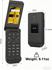 Unifone CAT S22 Rugged Android 11 IP68 GSM 4G LTE Smart Flip Phone Unlocked