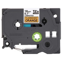 Genuine Brother TZe-B41 Black on Fluorescent Orange 18mm 3/4″ P-Touch Label Tape