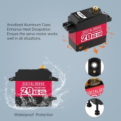 Durable Waterproof Servo with 180° Angle Control for Model DIY Applications