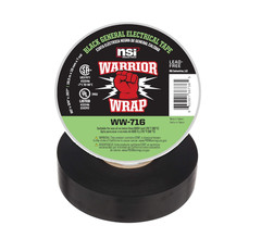 Warriorwrap General 3/4 In. X 60 Ft. 7 Mil Vinyl Electrical Tape, Black
