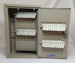 Key Cabinet Wall Mount MMF Industries Holds 40 Plus Keys