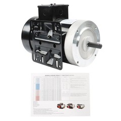 2HP General Electric Motor 3450 RPM 56C 115V/230V 60HZ 5/8″ Shaft 1 Phase
