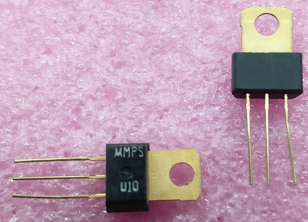 MPSU10 Motorola NPN Transistor Pair MPS-U10 Gold (QTY 2)