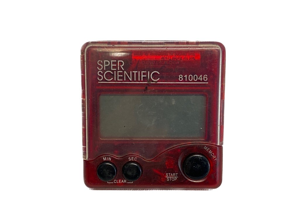 Used SPER SCIENTIFIC Compact Digital Timer Battery Operated 8100646