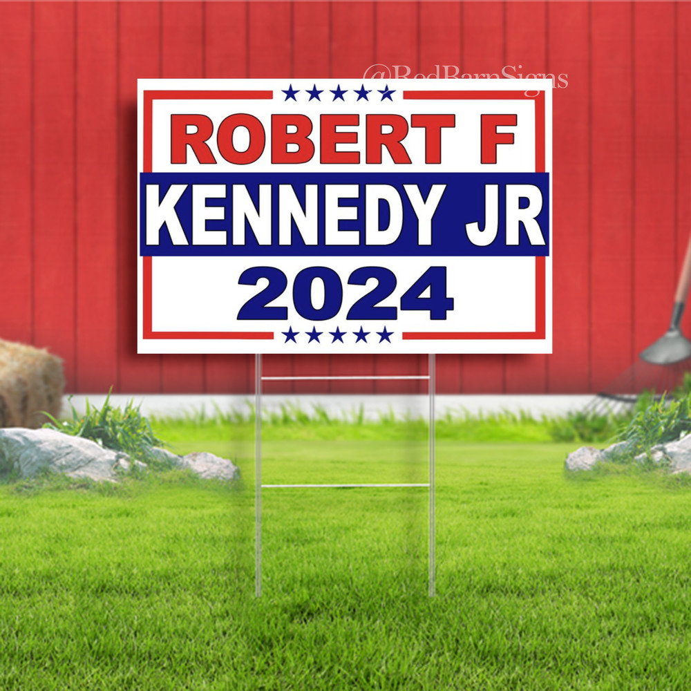 Robert F Kennedy Jr 2024 Presidential Election, Democratic Party Yard Sign with
