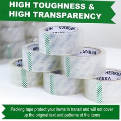 Clear Packing Tape, 36 Rolls Heavy Duty Packaging Tape for Shipping Packaging Mo