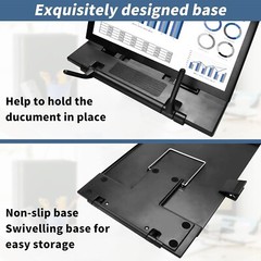 High Quality Metal Desktop Document Holder, Paper Stand for Desk When Typing