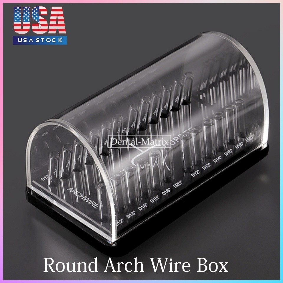 Dental Orthodontic Arch Wire Holder Storage Organizer Box Super Wire Cases Round