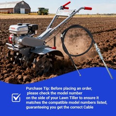 30588 Front Tine Tiller Cable Compatible with Earthquake 20908 20970 Tiller,…