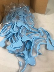 160pcs box Dental Disposable Super Rigid Bite Trays -Anterior, Redland