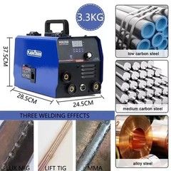 MIG200 110/220V 3-in-1 MIG Welder 200A TIG/MIG/MMA NO GAS IGBT Welding Machine