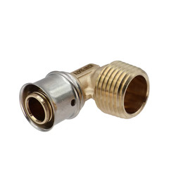 SharkBite 1/2-in PEX Press x 1/2-in MNPT Brass Male Elbow