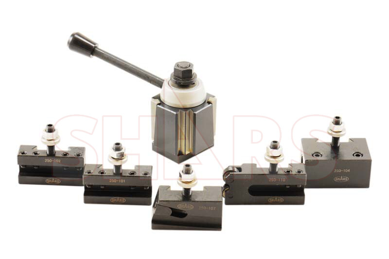 Shars 14-20″ CNC CA Wedge Quick Change Tool Post Set 250-444 + Certificate R}