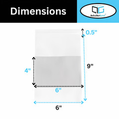 2 Mil 6″x 9″ Reclosable Bag Writeable White Block Water-Resistant 4000 Pcs