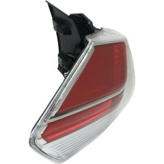 Tail Light Driver Side Clear Red Lens Housing Nissan Rogue 14-16 Left Outer