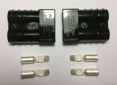 Anderson SB50 Connector 50 Amps Black Housing, 6, 8, or 10/12 Gauge Contacts
