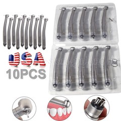 4 Hole Dental High Speed Handpiece Large Head Single Water Spray Air Turbine 10