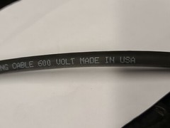 Carol 01778 #6awg Premium Carolprene Welding/Battery Cable 105C/600V Black /25ft