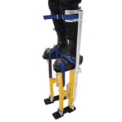 Adjustable 24″-40″ Drywall Stilts Aluminum Tool – Painting Painter Taping Yellow