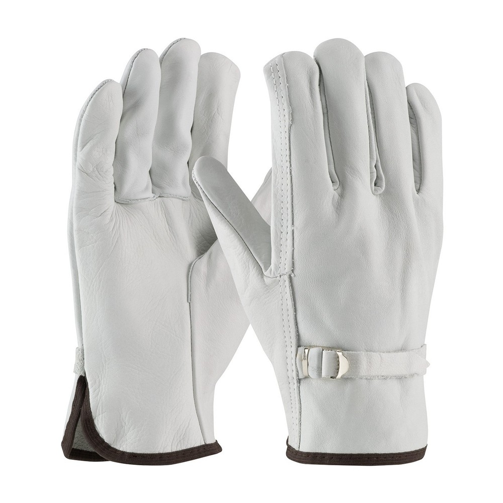 PIP Regular Grade Top Grain Cowhide Leather Drivers Glove, Straight Thumb,68-153