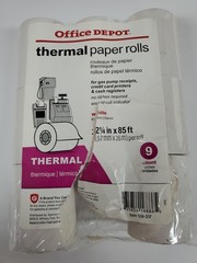 Office Depot Thermal Paper Rolls 2 1/4IN X 85FT White Package Of 8