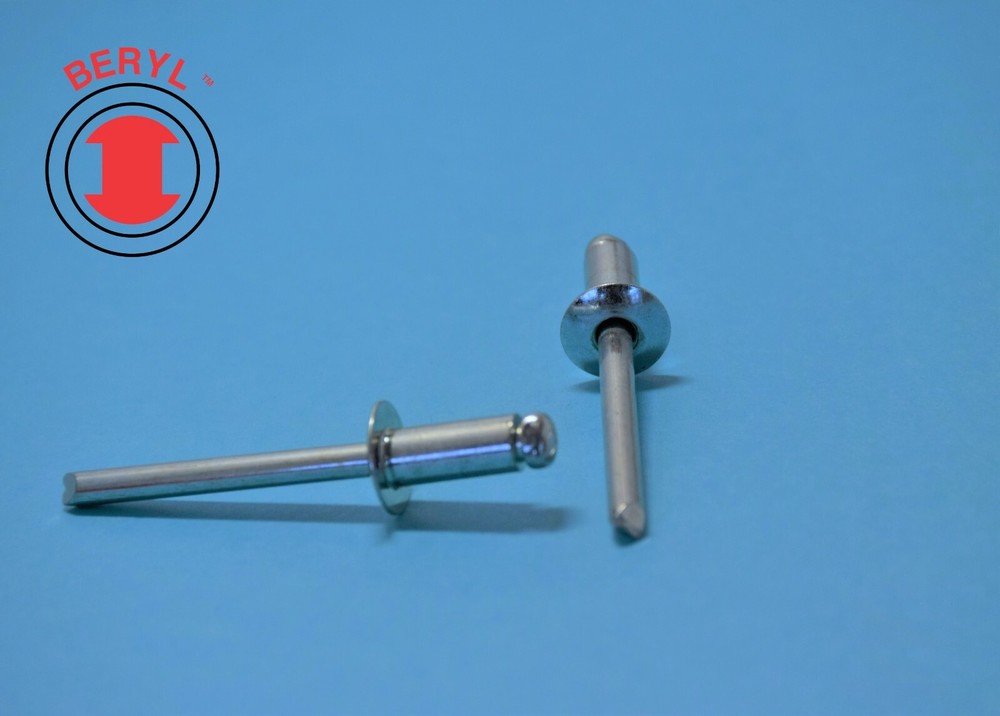 Steel/Steel Blind Pop Rivet – 5/32″X0.291″, Grip Range: 0.063″~0.125″ – 100pcs