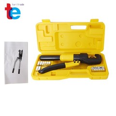 10T Hydraulic Wire Battery Cable Lug Terminal Crimper Crimping Tool W/ Case US