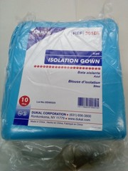 Dukal 301BL Disposable Isolation Gown Fluid Resistant Blue – 50PC / 1 CASE