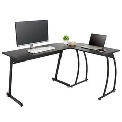 58″ L-Shaped Computer Desk Gameing Corner Desk PC Laptop Table Workstation Home