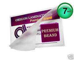 School ID Cards 7 Mil Hot Laminating Pouches 2-1/2 x 3-5/8 (100/pack) Clear