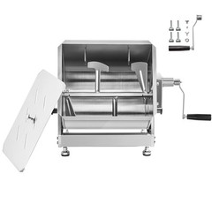 30LB Tilt Manual Meat Mixer Hand Meat Sausage Mixer Machine Stainless Steel