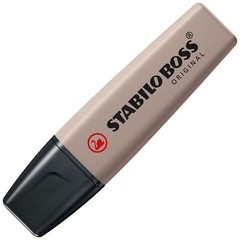 STABILO Highlighter BOSS ORIGINAL NatureCOLORS – Pack of 6 – Beige, Warm Grey…
